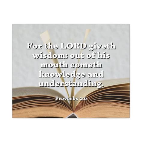 Scripture Walls Proverbs 2:6 Knowledge And Understanding Bible Verse ...