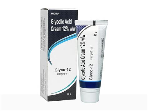 MICRO LABS Glyco-12 Glycolic Acid Cream, 12% w/w 30g : Amazon.in: Beauty