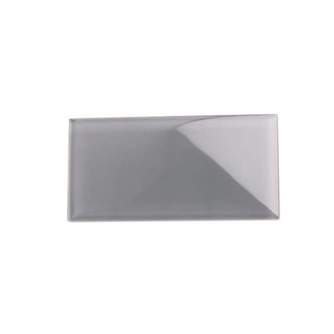 Apollo Tile (Sample) Wall Tile Ash Gray 3-in x 6-in Glossy Glass Subway ...