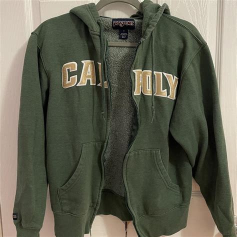 Cal Poly SLO zip up hoodie - Depop