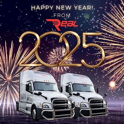 Happy New Year from all of us at Real Trucking! | Real Trucking Inc