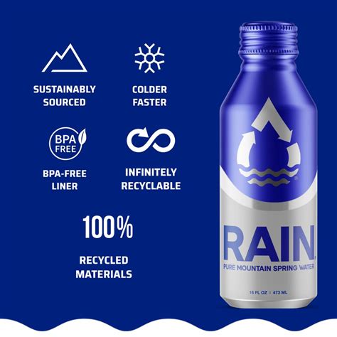RAIN, Spring Water, 16 Oz, 24 Pack, Bottled At The India | Ubuy