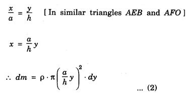 Centre of mass (cm) of continuous bodies (rigid bodies)