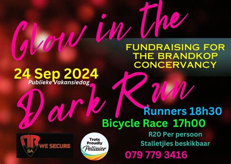 Glow in the dark run/cycle , Piet Donsies Street, Bloemfontein, South ...