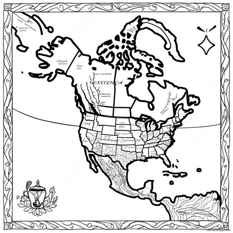 North America Coloring Pages