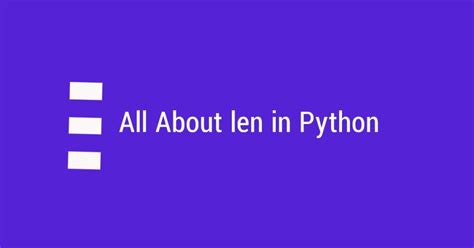 What Is Len Command Python 的图像结果