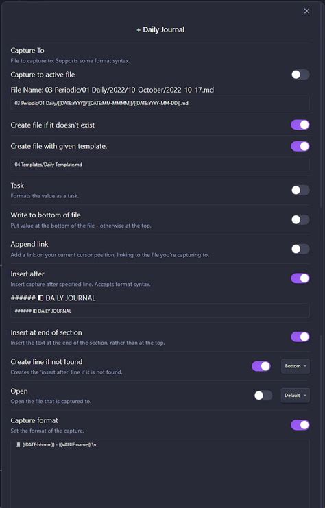 Image result for Obsidian Quick Add Capture Format