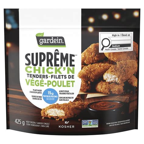 Gardein Suprême Chick'n Tenders, Frozen Meal & Frozen Dinner, Plant ...