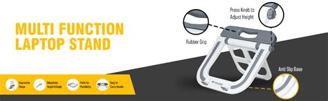 LAPCARE Multi Functional Tabletop Laptop Stand with Auto-Lock Joint and ...