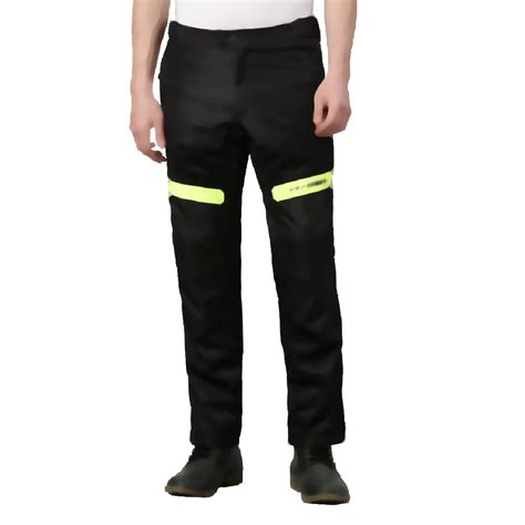 TVS Riding Pants for Men with CE Level-2 Knee Armor, High-Abrasion ...