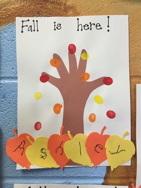 Fingerprint fall tree craft toddler at play – Artofit