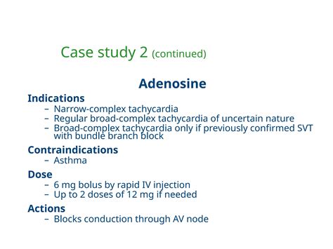 12.2 Tachycardia, cardioversion 2010v1.ppt - adenosine for svt