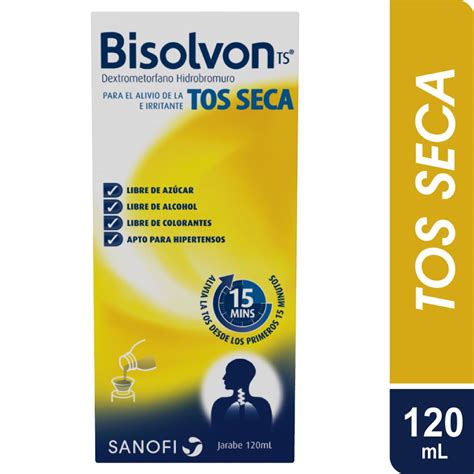 BISOLVON TOS SECA DEXTROMETORFANO JARABE X 120 ML – EcoFarma