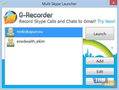 Skype Çoklu Oturum Açma (Multi Skype Launcher)