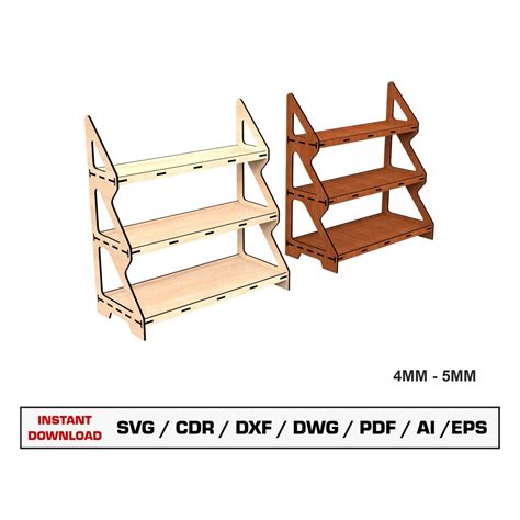 Buy Display Stand Laser Cut File SVG, Decorative Shelf, Rack File ...