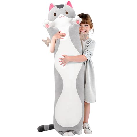 Mewaii Long Cat Plush 5 Sizes, 120% Extra Filling Giant Plushness Kids ...