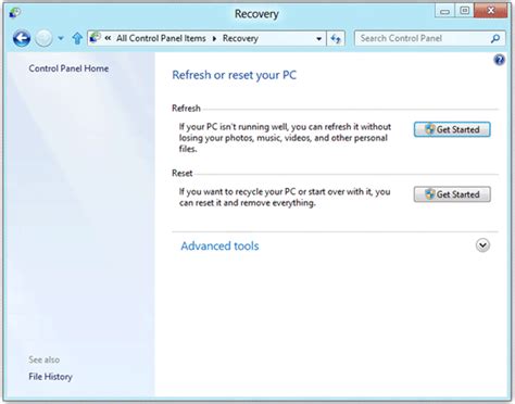Image result for Reinitialiser Windows 8