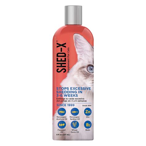 Buy Shed-X Liquid Cat Supplement, 8oz – 100% Natural – Shed Defender ...