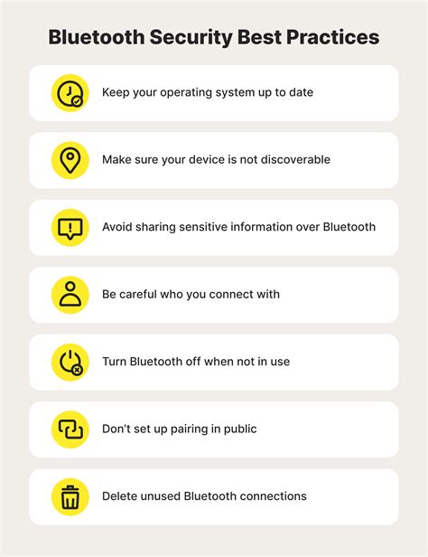 Checklist of Bluetooth best practices illustrated visually