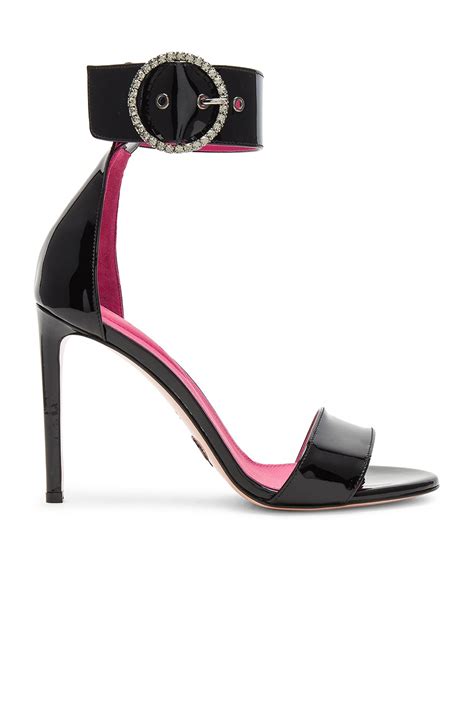 Oscar Tiye Erica Sandal in Black Patent | REVOLVE