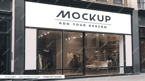 Storefront mockup psd free | Premium AI-generated PSD