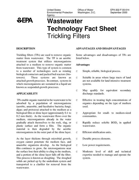 Trickling filter - United States Environmental Protection Agency Office ...