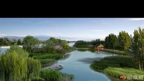 一个滨湖规划景观PSD效果图