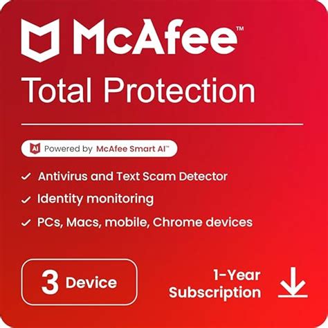 McAfee Total Protection 2023 | 3 Device, 1 Year | Antivirus Internet ...