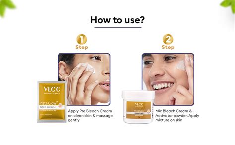 VLCC Insta Glow Gold Bleach - 60g X 2 ( Pack of 2 ) | With Colloidal ...