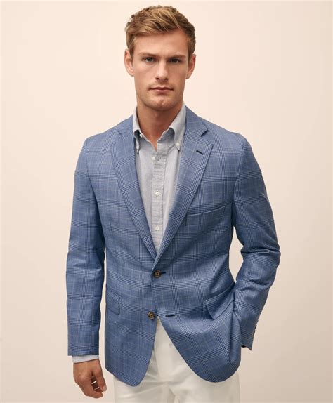 Men's Classic Fit Wool Overcheck Sport Coat | Brooks Brothers