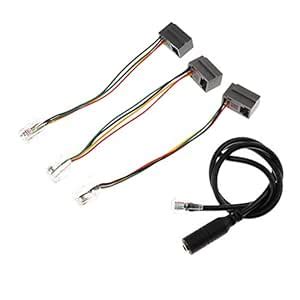 Buy arythe 3.5mm Woman Jack to 4P4C RJ9 Male Headset Phone Adapter ...