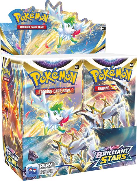 Amazon.com: Pokemon TCG: Sword & Shield Brilliant Stars 36 Count ...
