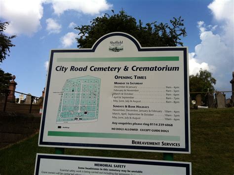 Map Of City Road Cemetery Sheffield