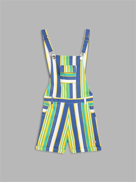 Shop Blue Giraffe Girls Multi Striped Playsuit Online – Iconic India