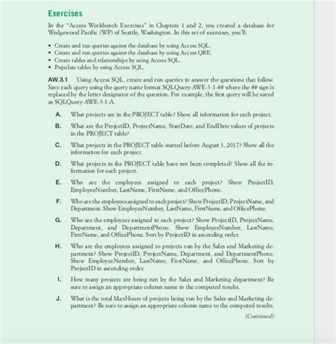 Image result for Exercises On Query Database Using Access