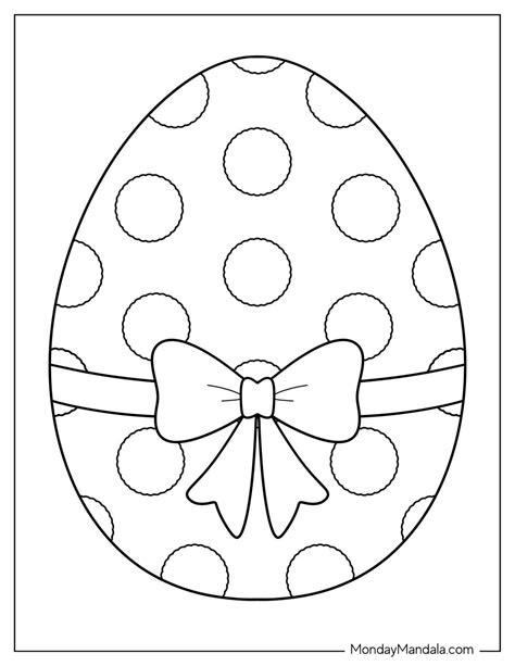 58 Easter Egg Template (Free PDF Printables) | Bunny coloring pages ...