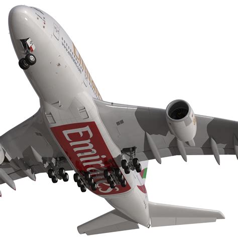 Airbus A380 800 Emirates 3D model | 3D Molier International