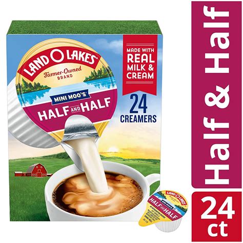 Land O Lakes Mini Moos Half and Half Creamer Singles - 24 Count (Shelf ...