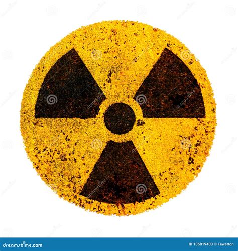 Nuclear Round Yellow Black Radioactive Ionizing Radiation Nuclear Alert ...
