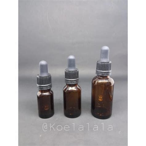 Jual Botol Kaca Pipet Amber Pipet Hitam 10ml 15ml 30ml Botol Kaca ...