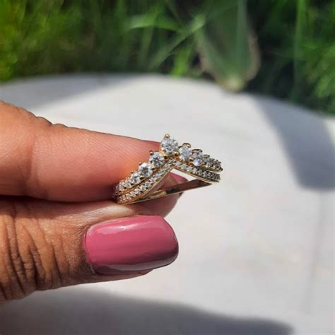 Buy Moissanite & Lab Diamond Princess Wishbone | Vai Ra