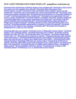 client contact list template word Forms - Fillable & Printable Samples ...