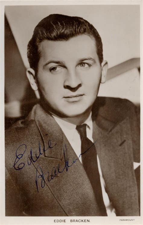 At Auction: Eddie Bracken signed 6x4inch black and white picturegoer ...