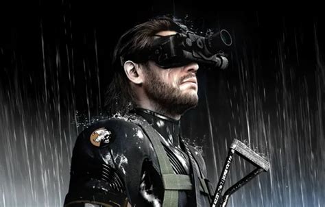 Wallpaper rain, Snake, Solid Snake, Metal Gear, background, men, video ...