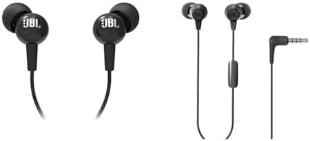 JBL C100SI Wired in Ear Headphones with Mic, Pure Bass Sound, One ...