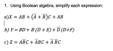 Image result for Simplify Using Boolean Algebra ABC ABC ABC ABC