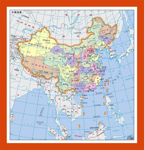 China Land Map 的图像结果