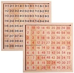 arpa Beech Wood Multiplication Table Block Kindergarten Mathematics ...