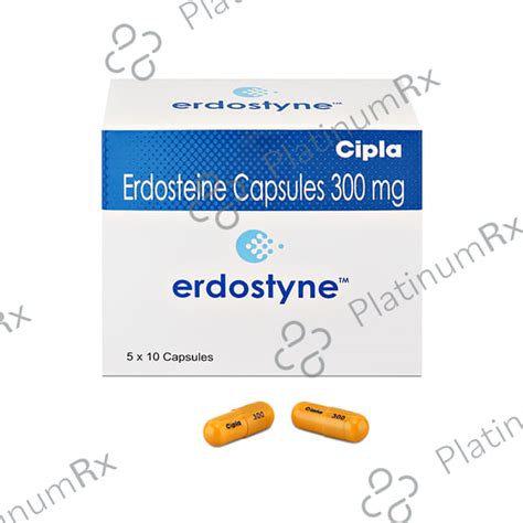 Erdostyne 300mg Capsule 10s - Save 18% on Substitute Medicine