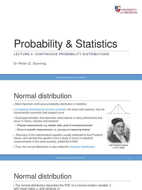 Continuous Probability Distribution 的图像结果